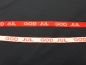 Weihnachtsband Skandinavien "god jul" rot 10mm frohe Weihnachten