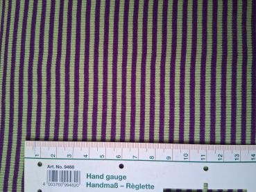 Ringelbündchen gestreift lila grün 2x45cm im Schlauch