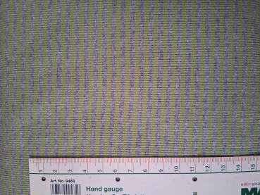 Ringelbündchen gestreift grün grau 2x45cm im Schlauch