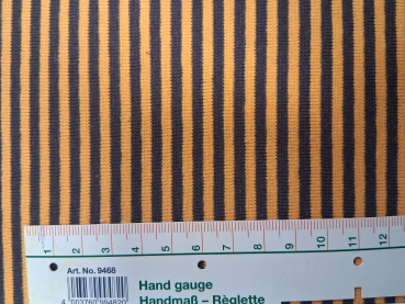 Bündchen gestreift curry braun 1x150cm