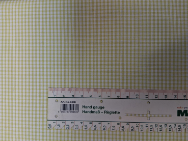 Baumwolle gelb weiß kariert 145cm breit