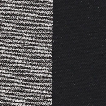 Bomullsticka med Lurex multiglitzernd sort