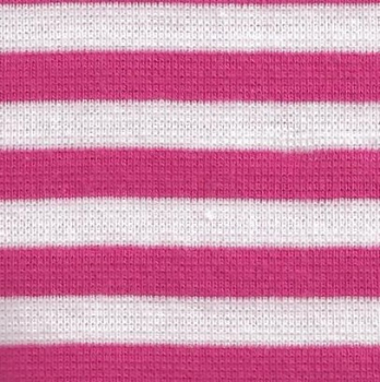 Bündchen gestreift weiß pink 2x42cm Schlauchware