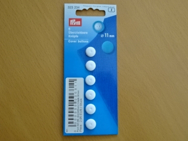 Prym overtræksknap plastik Ø 11 mm 6 st.