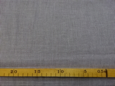Baumwolle Georgsdorf grau weiße Karros 148 cm breit Swafing