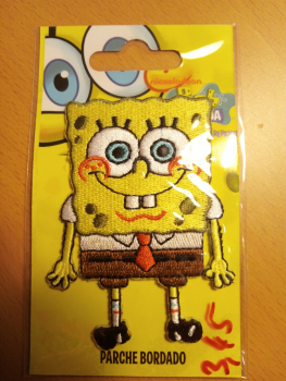 Applikation Aufbügler SpongeBob Schwammkopf ca. 8 cm hoch und 5,5 cm breit