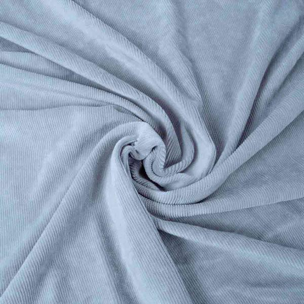 Fein Cordstrick hellblau 150 cm breit