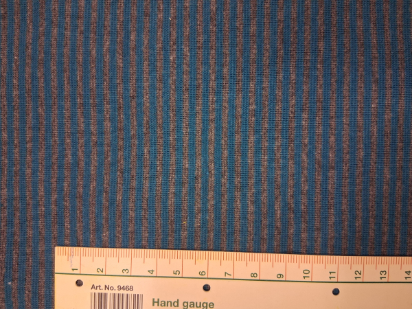 Bündchen gestreift grau blau 2x38cm Schlauchware