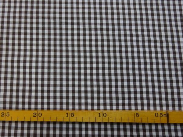Baumwolle Georgsdorf braun weiße Karros 148 cm breit Swafing
