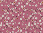 Jersey Digitaldruck weiße Blumen auf hellrosa 160 cm breit